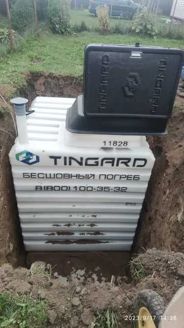 Монтаж погреба Тингард