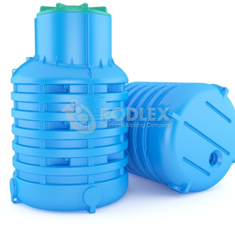 Кессон для скважин пластиковый RODLEX-KS 1 с пригрузочной юбкой для распайки труб и установки расширительного бака, автоматики
